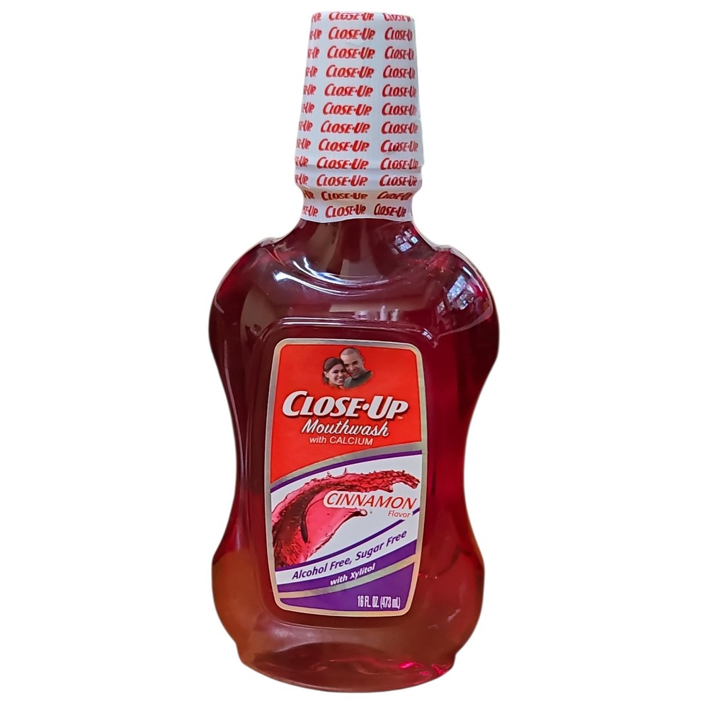 Close-Up Cinnamon Mouthwash with Calcium Alcohol Free Sugar Free 16 fl oz